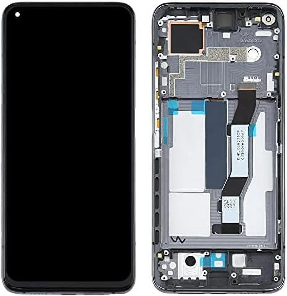 Screen Replacement Xiaomi Mi 10T 5G / 10T Pro 5G M2007J3SY M2007J3SG Mobile Phone LCD Display Touch Digitizer Assembly Glass Repair with Frame (Black)