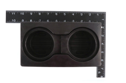 Red Hound Auto 2 Cup Holder Inserts Holds 4 Cups with Ford Super Duty F-250/F-350/F-450/F-550 2011-2016 fits Front Center Floor Mounted Console (flow through style) Black Beverage Holder