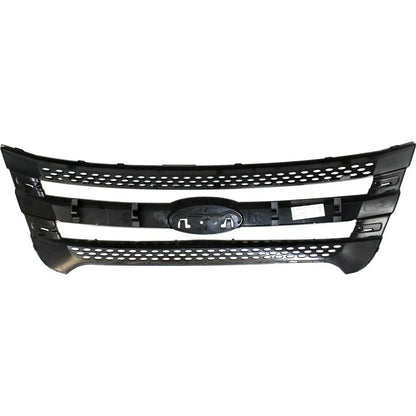 Grille For Ford 2011-2015 Explorer 2013-2015 Police Interceptor Utility Black
