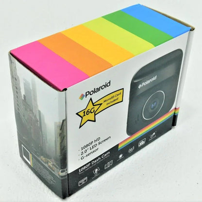 Polaroid 1080P PD-E73H HD Dash Cam Car Dashcam 2" LED Display Screen Black