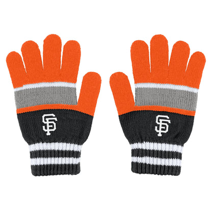 Women's WEAR by Erin Andrews San Francisco Giants Stripe Glove & Scarf Set