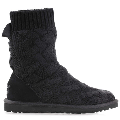 Ugg Australia Womens Isla Knit Boots Black 6