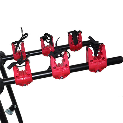 Loyalheartdy Foldable Bike Hitch Mount Rack 3-Bike Carrier Trunk Mount Rack Car Minivan SUV Truck Max Load 44.09