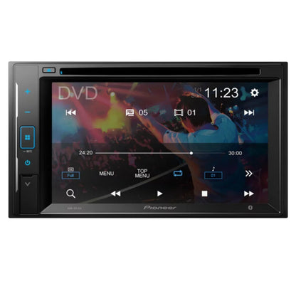 KIT2607 Bundle with Pioneer Multimedia DVD Car Stereo and Installation Kit - 2014-2015 Nissan Rouge w/Base Radio / Bluetooth Touchscreen, Backup Camera, 2 Din Dash Kit