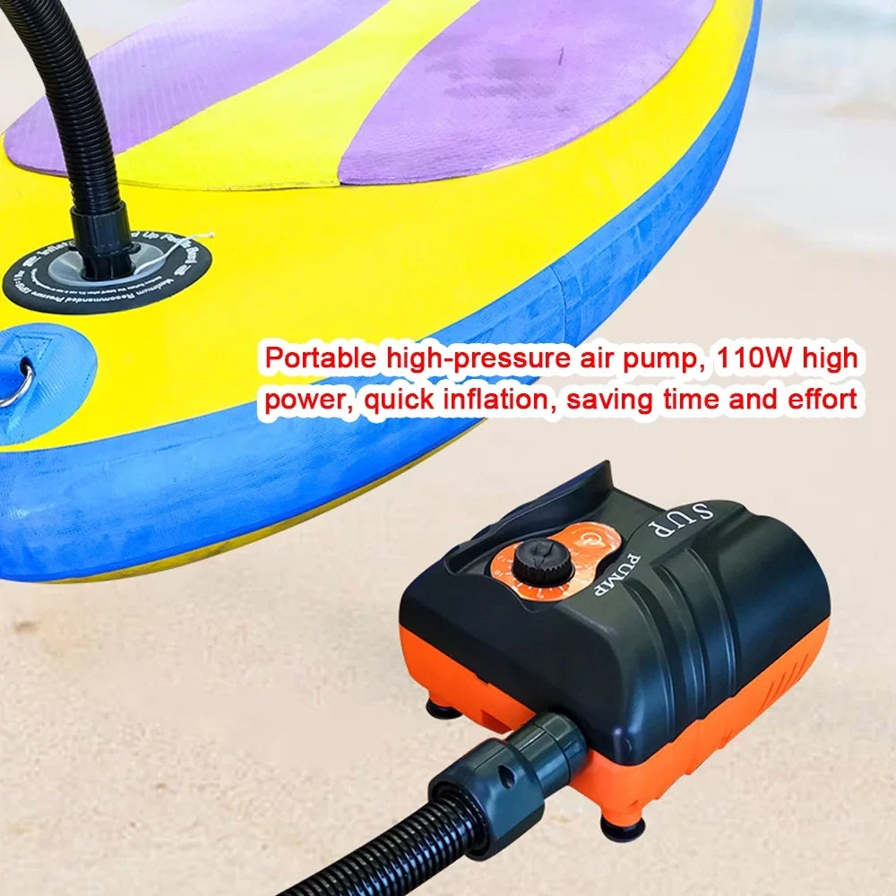 moobody Portable Electric Inflator 16PSI High Pressure Air Pump 110W Paddle Board Inflatable Pool Ship