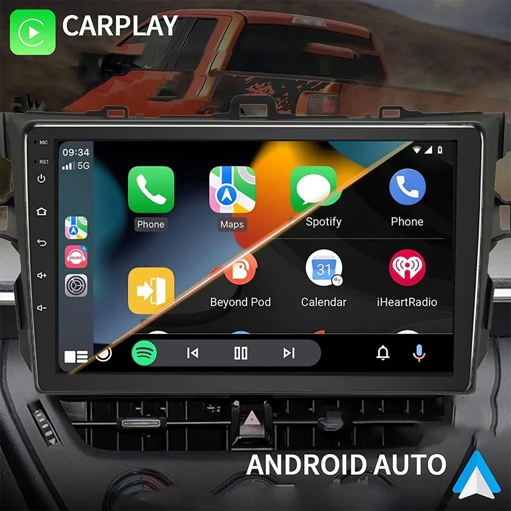 Binize Car Stereo Toyota Corolla 08-12 Android 12 with CarPlay&Android Auto,9 Inch Touch Screen Double Din Car Radio Support Bluetooth, GPS Navigation, FM&AM, Backup Camera