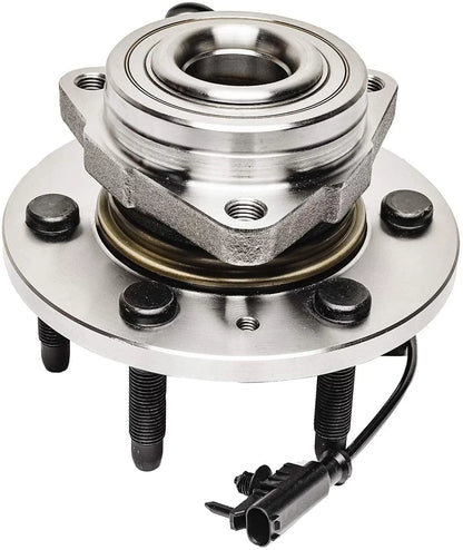 Detroit Axle - 4WD Front Wheel Bearing Hub Chevy GMC Silverado Sierra Yukon XL 1500 Tahoe Avalanche Cadillac Escalade ESV EXT, Wheel Bearing & Hub Assembly Replacement