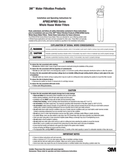 3M Aqua-Pure AP917HD-S Whole House Water Filter Cartridge, Sanitary Quick-Change, AP904 Systems
