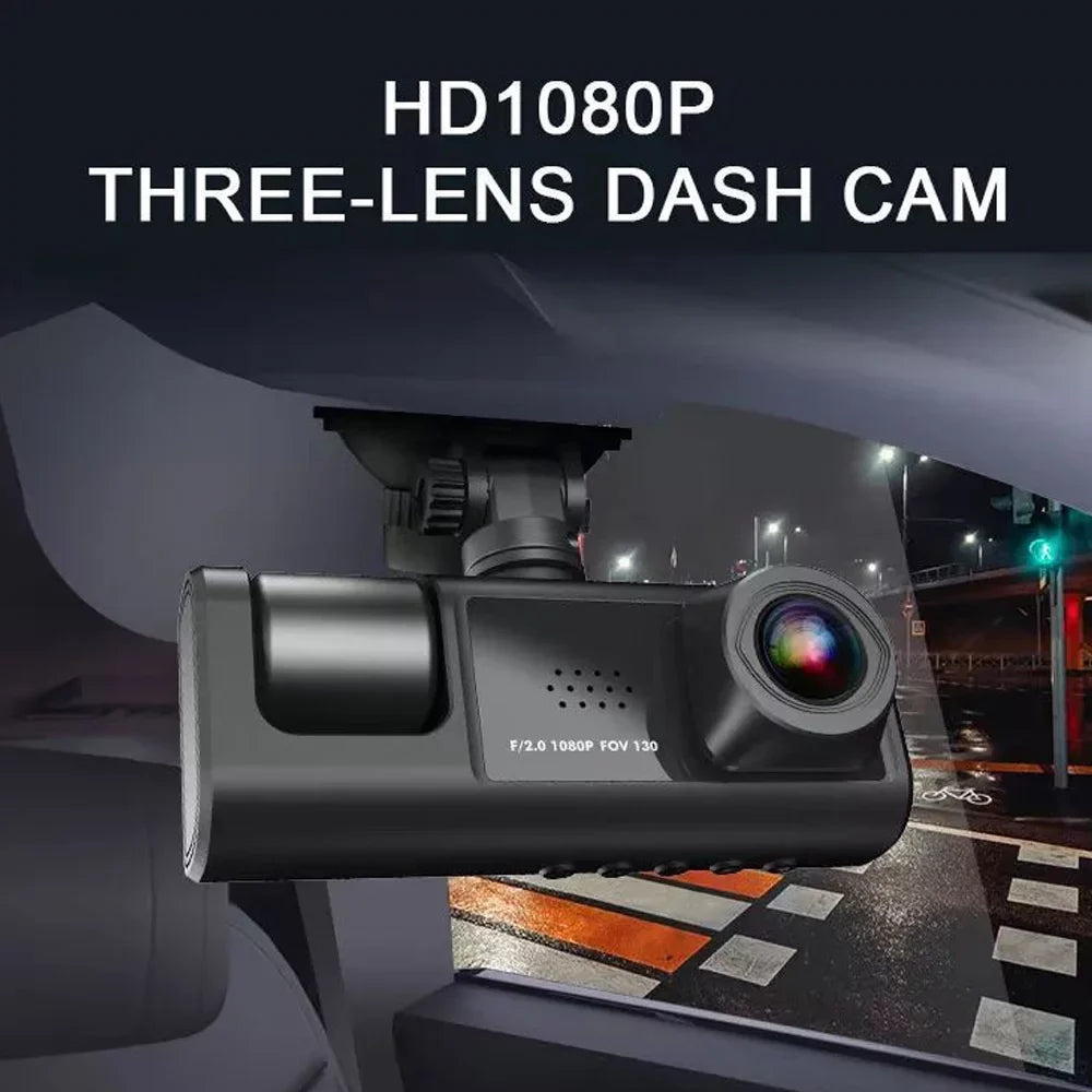 Nebublu Dash Cam with Multi-Language Recording, Auto Safety Driving Recorder Clear Car Rearview Mirror